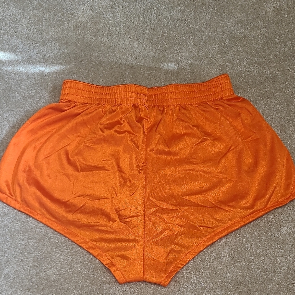B30 New Women's Hooters Vintage OG Uniform Orange Shorts Rare Size Medium - Picture 3 of 3